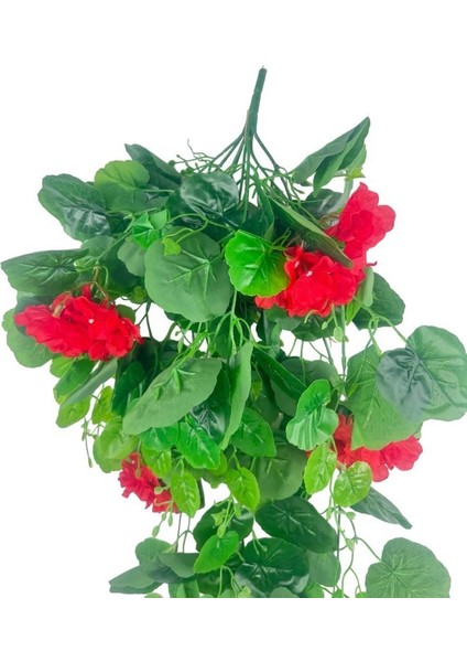 Yapay Çiçek Sarkan Sardunya 80CM Canlı Kırmızı