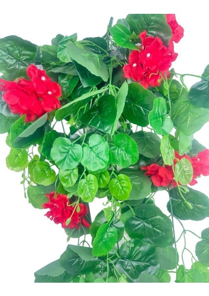 Yapay Çiçek Sarkan Sardunya 80CM Canlı Kırmızı