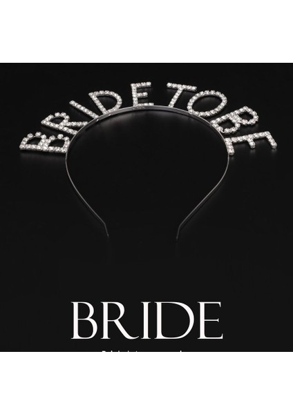 Kristal Taşlı Gümüş Renk Bride To Be Gelin Tacı (K0)