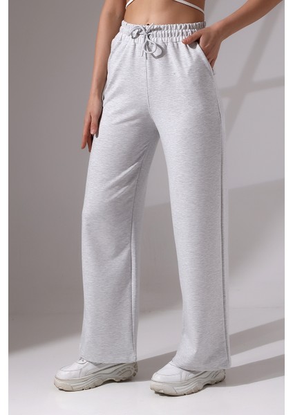 Kompak Penye Likralı Esnek Yumuşak Dokulu Paçası Geniş Eşofman Altı 21655 Karmelanj fiyatları