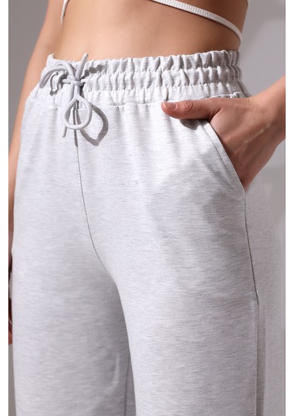 Kompak Penye Likralı Esnek Yumuşak Dokulu Paçası Geniş Eşofman Altı 21655 Karmelanj modelleri