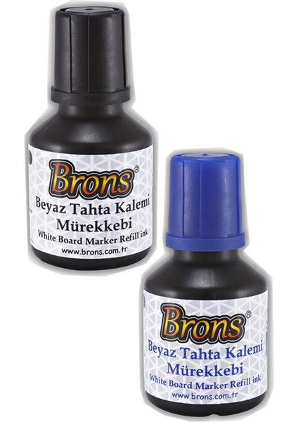 Siyah Mavi Yazı Tahta Kalem Mürekkebi 30 ml 2 Adet Brons Tahta Kalemi Mürekkebi 2 Adet