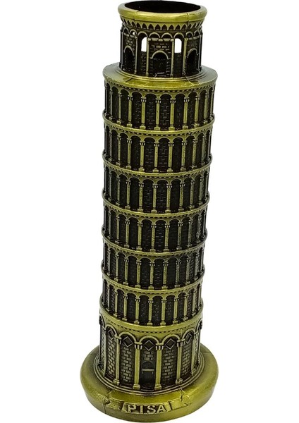 Vintage Metal Italya Pisa Kulesi Biblo Antik Bronz 18 cm fiyatları