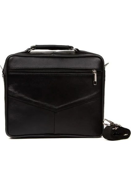 Erkek Hakiki Deri Omuz ve El Çantası newpolo151 - Siyah modelleri