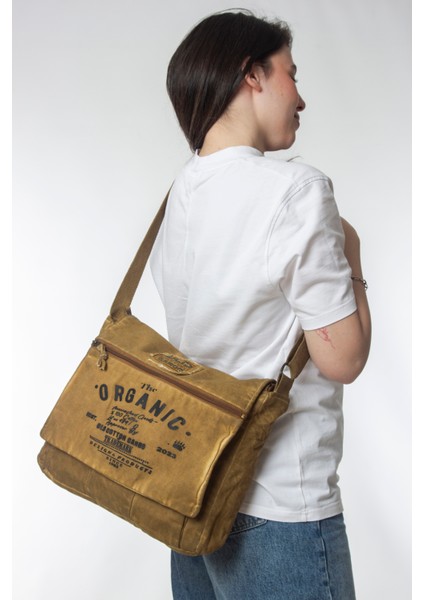 Old Cotton Cargo 8128 Mulater Bag - Postacı Omuz Çantası - Okul Çantası