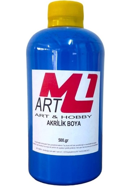 Akrilik Boya 500 gr Ahşap Tuval Seramik Duvar taş