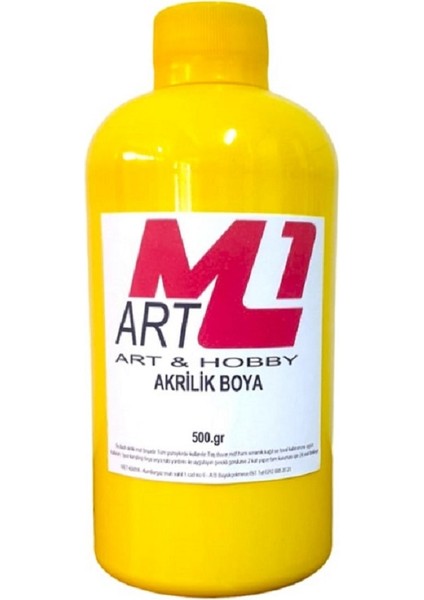 Akrilik Boya 500 gr Ahşap Tuval Seramik Duvar taş