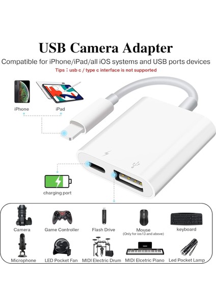 Apple iPhone iPad Lightning To USB 3.0 Kamera Adaptörü fiyatları