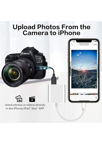 Apple iPhone iPad Lightning To USB 3.0 Kamera Adaptörü fırsatları