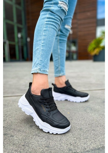 CH089 Cbt Low Top Lace Up Erkek Ayakkabı Sıyah