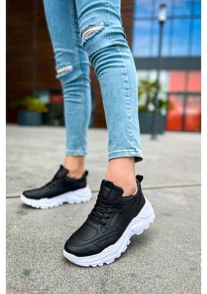 CH089 Cbt Low Top Lace Up Erkek Ayakkabı Sıyah