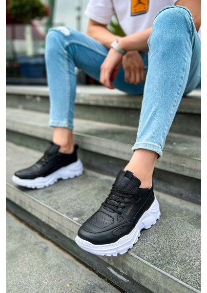CH089 Cbt Low Top Lace Up Erkek Ayakkabı Sıyah