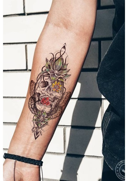 Fantastic Skull Kuru Kafa Geçici Dövme fiyatları