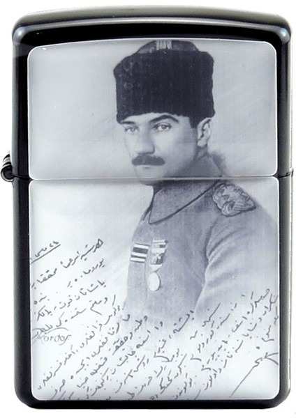 Atatürk Gençlik Fotoğrafı Görselli Metal Gazlı Çakmak 1 Adet