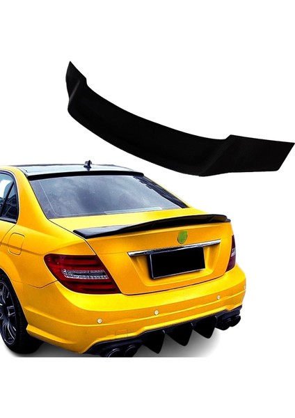 Mercedes w204 psm bagaj üstü spoiler siyah boyalı 2007 / 2013 modelleri