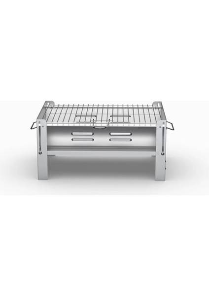 Çantalı Kalın Galvaniz Katlanır Mangal ( Yeni Model 0,80 mm )