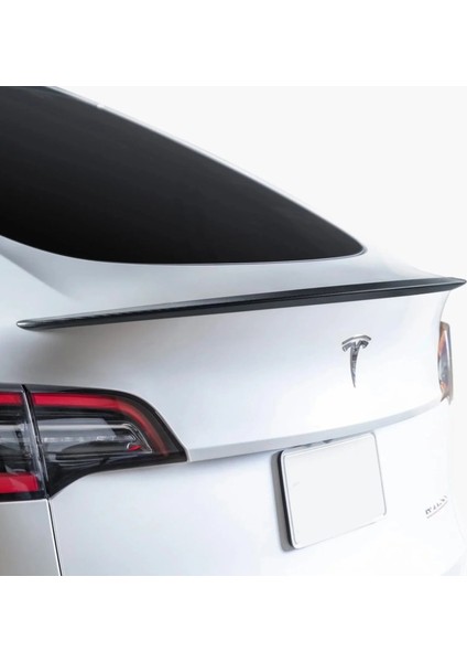 Tesla model y bagaj üstü spoiler siyah boyalı