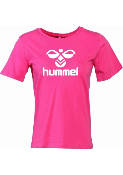 Kadın T-Shirt Pembe 922106-3440 Hmlocen