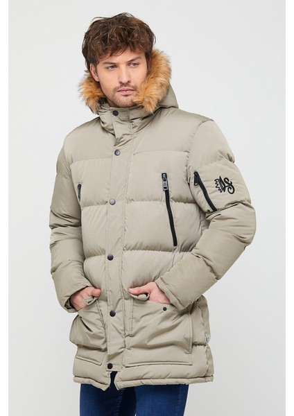 Çıkarılabilir Kürklü Şişme Mont AB-K50082