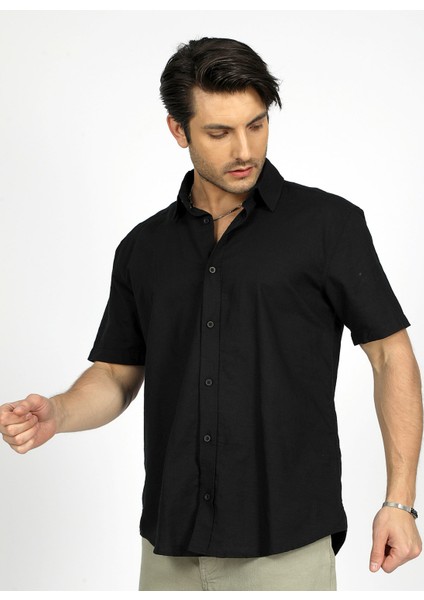 Regular Fit Siyah Erkek Gömlek 242 Lcm 241012 Andre Siyah indirimleri
