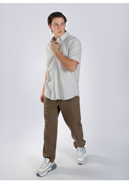 Regular Fit Gri Erkek Gömlek 242 Lcm 241012 Andre Gri