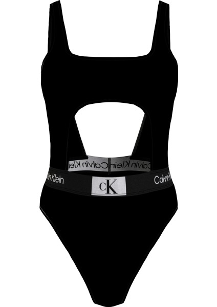 Calvin Klein Siyah Kadın Mayo Cut Out One Pıece - Rp KW0KW02357BE