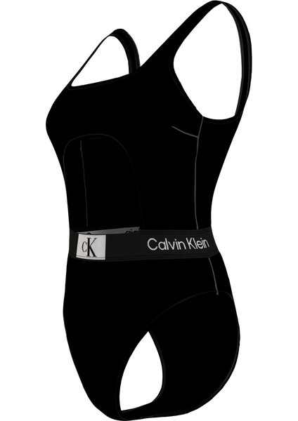 Calvin Klein Siyah Kadın Mayo Cut Out One Pıece - Rp KW0KW02357BE