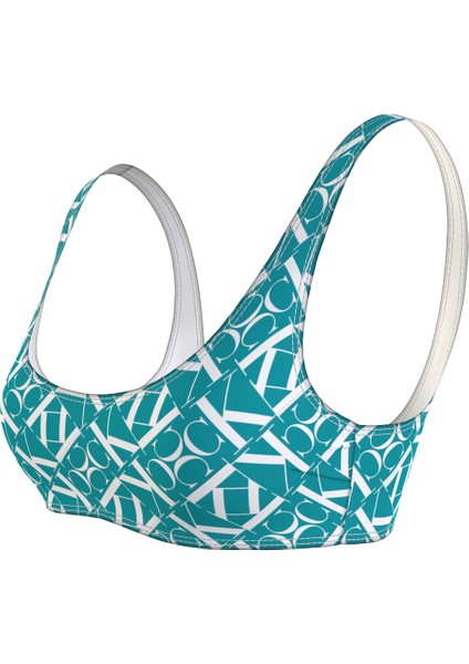 Mavi - Beyaz Kadın Bikini Üst Bralette-Rp-Prınt KW0KW024840G1 fiyatları