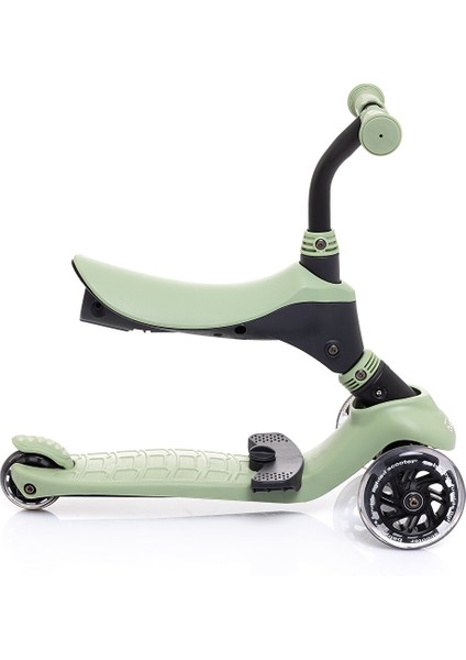 Funride 5 Özellikli Oturaklı Işıklı Tekerlekli 3 Tekerlekli Scooter
