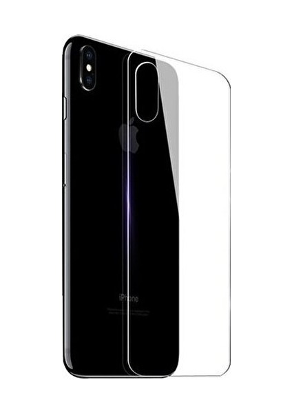 Apple iPhone x Uyumlu Arka Cam Telefon Arka Koruyucu Temperli Cam Düşmelerden Kirden Ultra Derece Korur