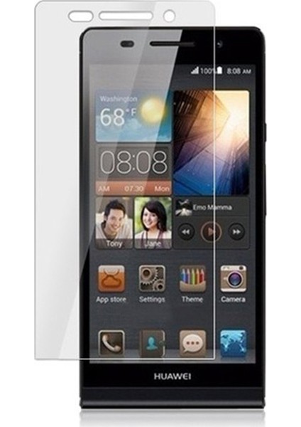 Huawei Ascend P6 Uyumlu Ekran Koruyucu Screen Protector Tempered Glass Kristal Netliğinde %100 Hd Görüntü, Yüksek Kalite Kırılmaz Temperli Cam