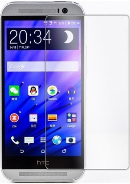 Htc One M8 Uyumlu Ekran Koruyucu Screen Protector Tempered Glass Kristal Netliğinde %100 Hd Görüntü, Yüksek Kalite Kırılmaz Temperli Cam