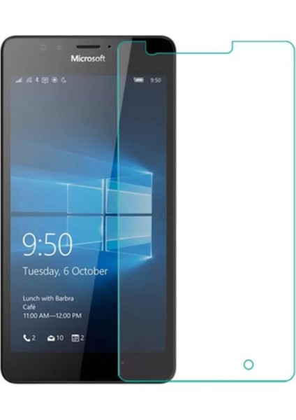 Nokia Lumia 550 Uyumlu Ekran Koruyucu Screen Protector Tempered Glass Kristal Netliğinde %100 Hd Görüntü, Yüksek Kalite Kırılmaz Temperli Cam