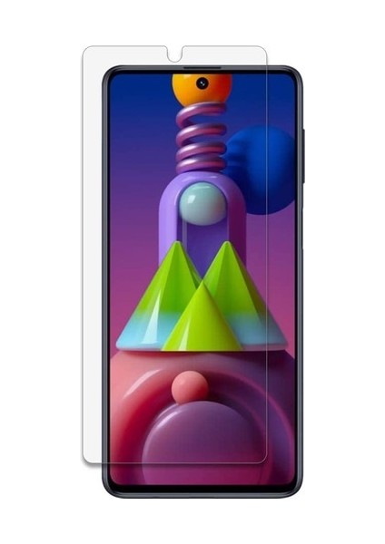 Samsung Galaxy M51 Uyumlu Ekran Koruyucu Screen Protector Tempered Glass Kristal Netliğinde %100 Hd Görüntü, Yüksek Kalite Kırılmaz Temperli Cam