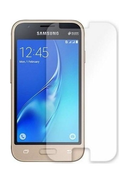 Samsung Galaxy J1 Mini Uyumlu Ekran Koruyucu Screen Protector Tempered Glass Kristal Netliğinde %100 Hd Görüntü, Yüksek Kalite Kırılmaz Temperli Cam