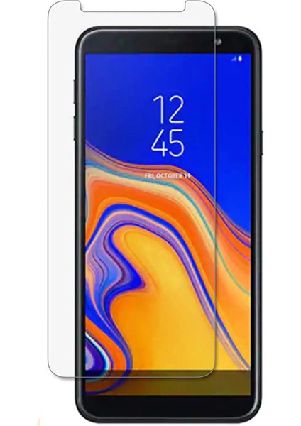 Samsung Galaxy J4 Plus Uyumlu Ekran Koruyucu Screen Protector Tempered Glass Kristal Netliğinde %100 Hd Görüntü, Yüksek Kalite Kırılmaz Temperli Cam