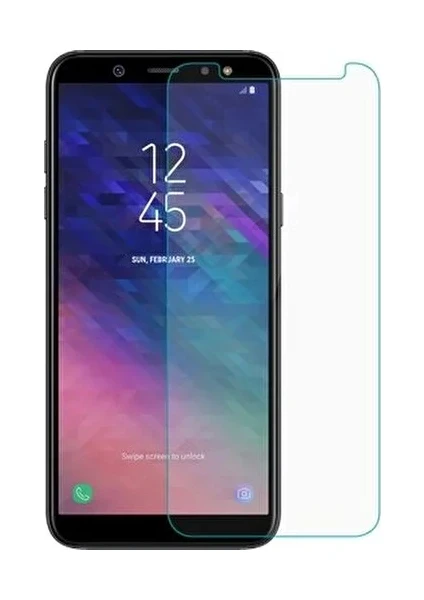 Samsung Galaxy A6 Plus 2018 Uyumlu Ekran Koruyucu Screen Protector Tempered Glass Kristal Netliğinde %100 Hd Görüntü, Yüksek Kalite Kırılmaz Temperli Cam