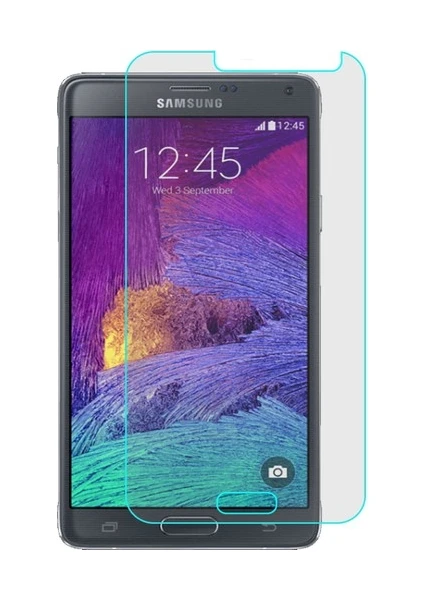 Samsung Galaxy Note 4 Uyumlu Ekran Koruyucu Screen Protector Tempered Glass Kristal Netliğinde %100 Hd Görüntü, Yüksek Kalite Kırılmaz Temperli Cam