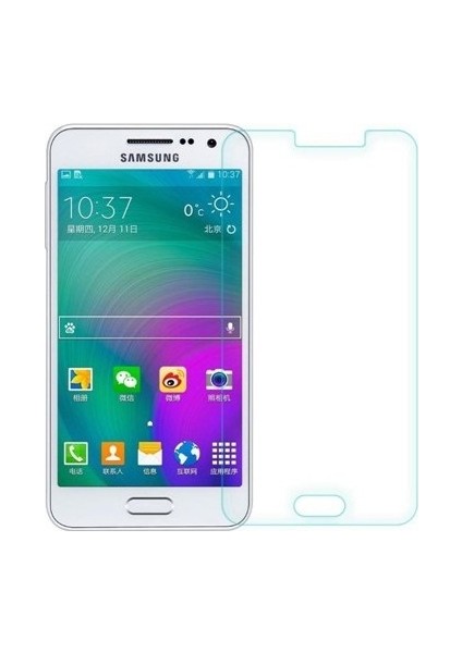 Samsung Galaxy A3 Uyumlu Ekran Koruyucu Screen Protector Tempered Glass Kristal Netliğinde %100 Hd Görüntü, Yüksek Kalite Kırılmaz Temperli Cam