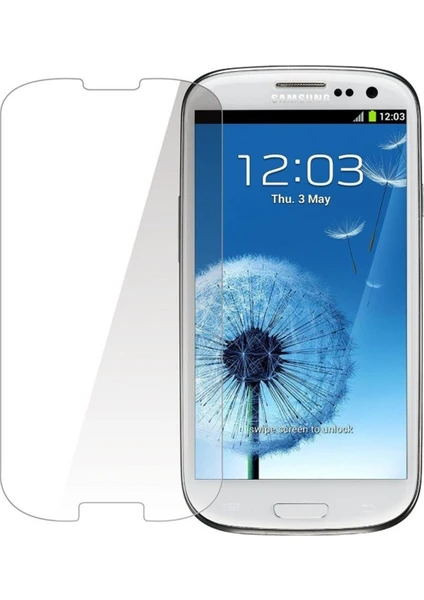 Samsung Galaxy S3 Uyumlu Ekran Koruyucu Screen Protector Tempered Glass Kristal Netliğinde %100 Hd Görüntü, Yüksek Kalite Kırılmaz Temperli Cam