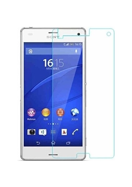Sony Xperia Z3 Compact Uyumlu Ekran Koruyucu Screen Protector Tempered Glass Kristal Netliğinde %100 Hd Görüntü, Yüksek Kalite Kırılmaz Temperli Cam