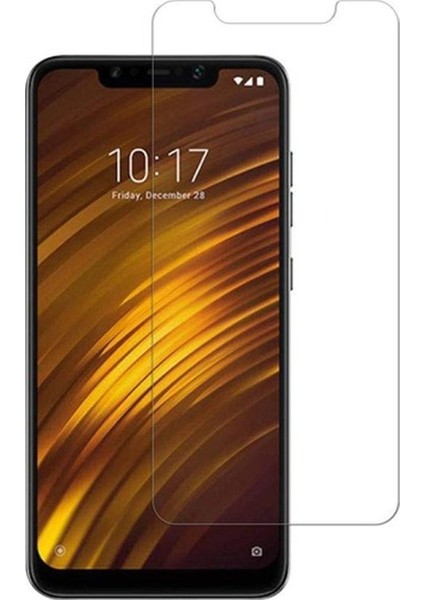 Xiaomi Pocophone F1 Uyumlu Ekran Koruyucu Screen Protector Tempered Glass Kristal Netliğinde %100 Hd Görüntü, Yüksek Kalite Kırılmaz Temperli Cam