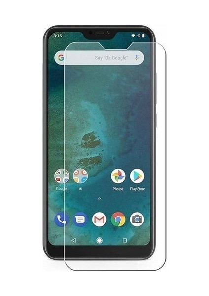 Xiaomi Mi A2 Lite Uyumlu Ekran Koruyucu Screen Protector Tempered Glass Kristal Netliğinde %100 Hd Görüntü, Yüksek Kalite Kırılmaz Temperli Cam