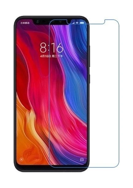 Xiaomi Mi 8 Uyumlu Ekran Koruyucu Screen Protector Tempered Glass Kristal Netliğinde %100 Hd Görüntü, Yüksek Kalite Kırılmaz Temperli Cam