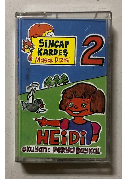 Heidi 2 Masal Dizisi Kaset Okuyan Derya Baykal (Orjnal Dönem Baskı Kaset)