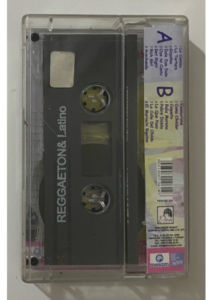 Reggaeton Latino Kaset (Orjnal Dönem Baskı Kaset)