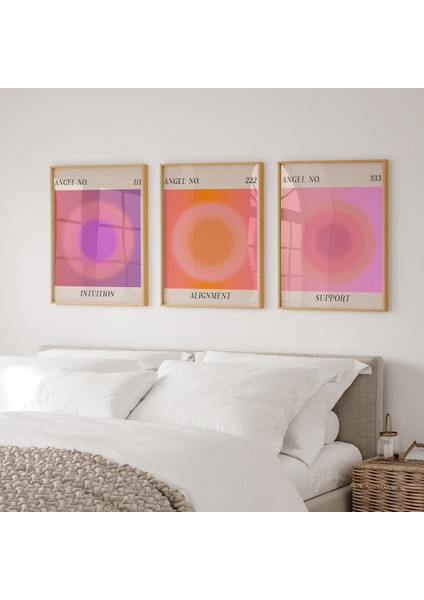 Ahşap Çerçeveli Modern Duvar Tablosu 3'lü Set. Pablo Picasso Minimal Duvar Sanatı.