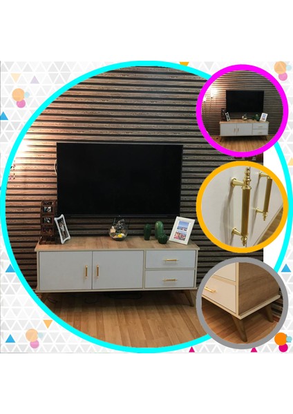 Claros Tv Sehpası Tv Ünitesi 150X40X60 cm Tv Standı