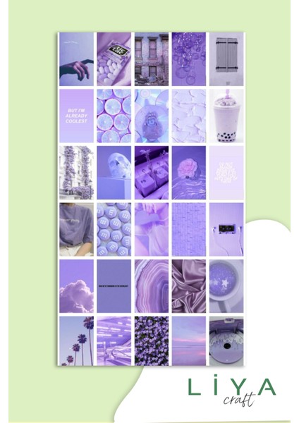 Mor Temalı Sticker Planner Ajanda Bullet Journal Için Uygun Set