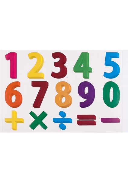 DUVAR ÇIKARTMA STICKER DEKORATİF DUVAR KAĞIDI,SÜS RAKAMLI DESEN PVC 48X33X0,5CM